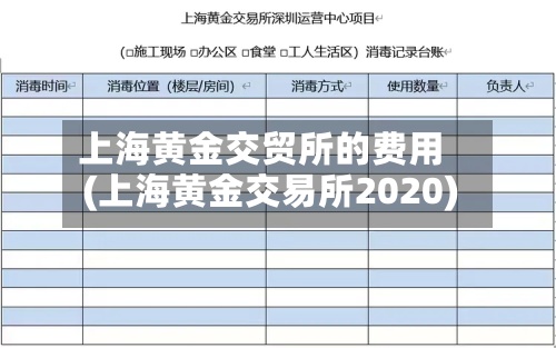 上海黄金交贸所的费用
(上海黄金交易所2020)-第3张图片