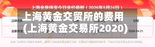 上海黄金交贸所的费用
(上海黄金交易所2020)-第2张图片