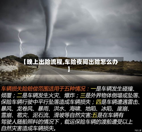 【晚上出险流程,车险夜间出险怎么办】-第2张图片