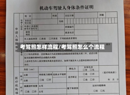 考驾照怎样流程/考驾照怎么个流程-第3张图片