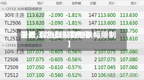 最近【防止现货费用
下跌,现货有没有涨跌幅限制】-第2张图片