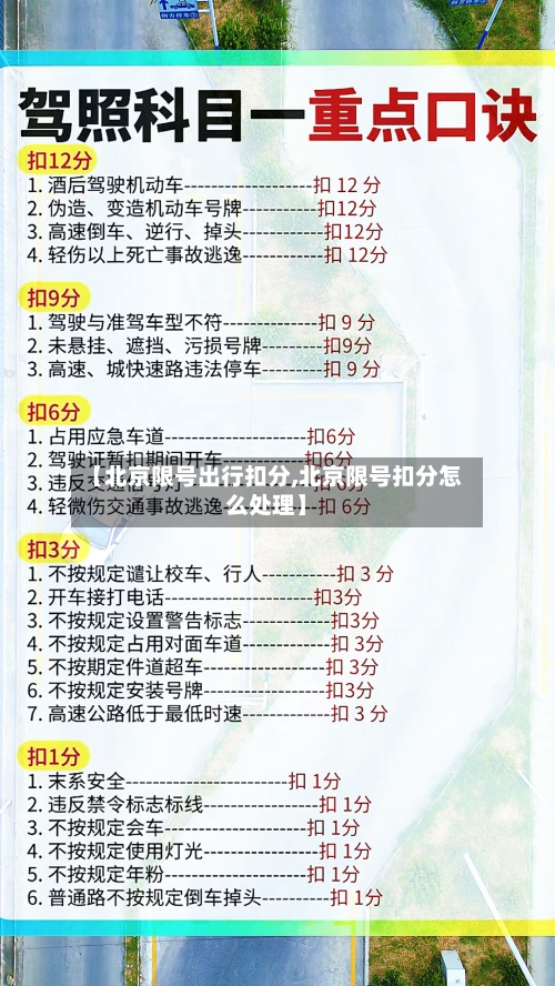 【北京限号出行扣分,北京限号扣分怎么处理】