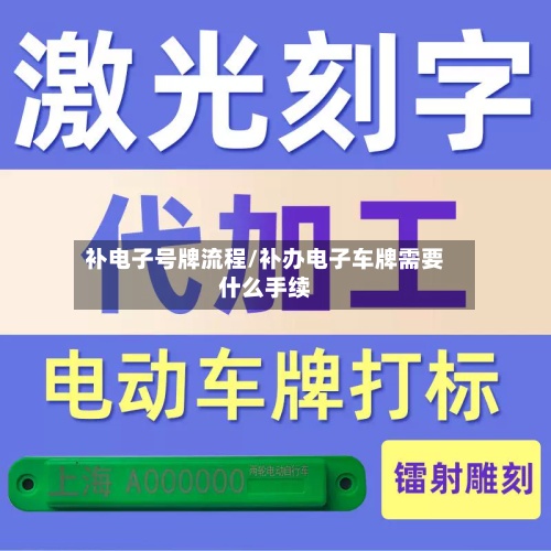 补电子号牌流程/补办电子车牌需要什么手续