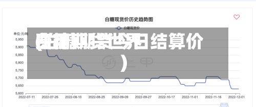白糖期货世界
费用
(白糖期货今日结算价)-第2张图片