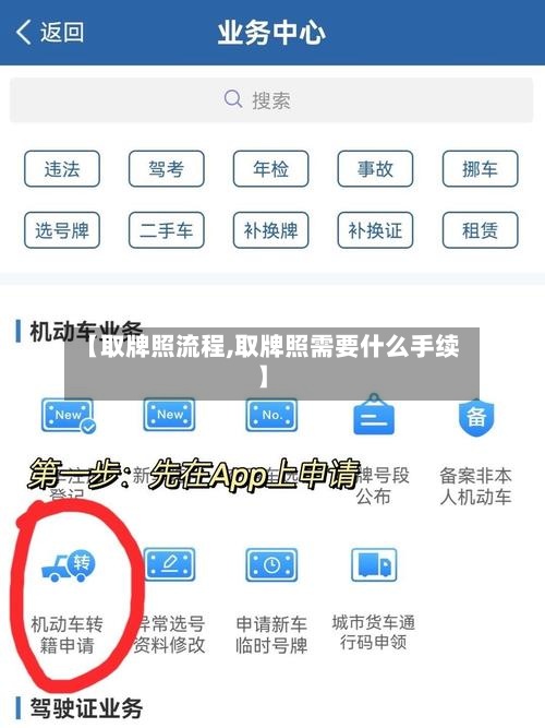 【取牌照流程,取牌照需要什么手续】-第2张图片