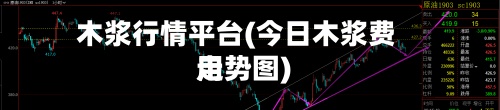木浆行情平台(今日木浆费用走势图)