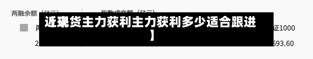 近来
【现货主力获利主力获利多少适合跟进】-第3张图片