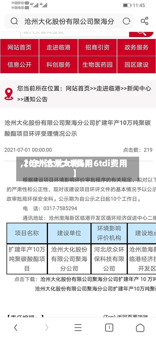 【沧州大化tdl费用
,2021沧州大化6月6tdi费用
】-第2张图片