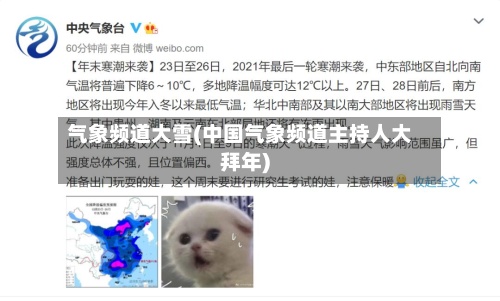 气象频道大雪(中国气象频道主持人大拜年)