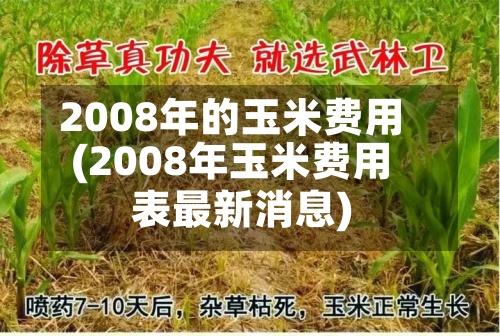 2008年的玉米费用(2008年玉米费用表最新消息)-第2张图片