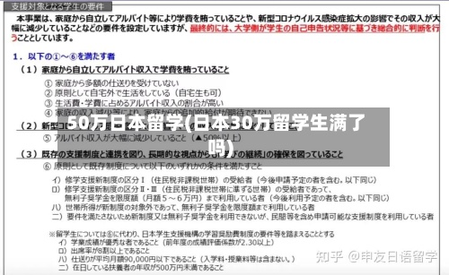 50万日本留学(日本30万留学生满了吗)