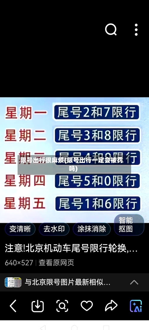 限号出行很麻烦(限号出行一定会被罚吗)-第2张图片