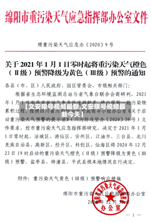 【文安限号视频最新,文安限号视频最新今天】