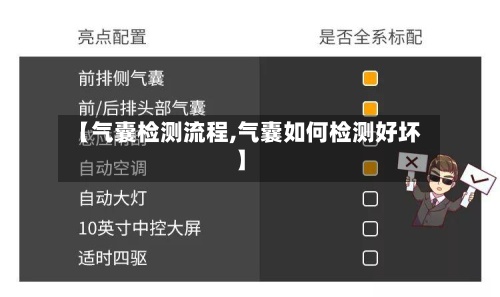 【气囊检测流程,气囊如何检测好坏】
