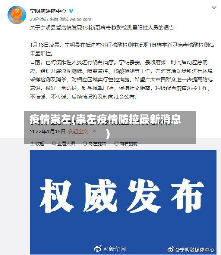 疫情崇左(崇左疫情防控最新消息)-第2张图片