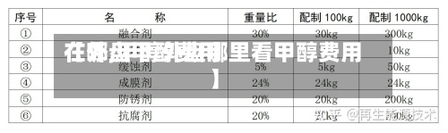 【外盘甲醇费用
在哪,甲醇外盘哪里看甲醇费用
】-第2张图片