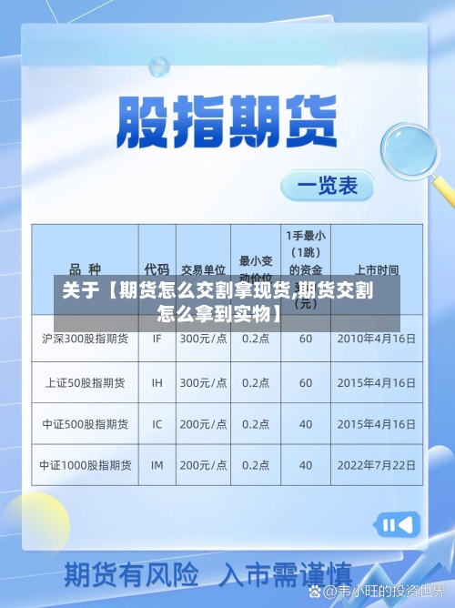 关于【期货怎么交割拿现货,期货交割怎么拿到实物】