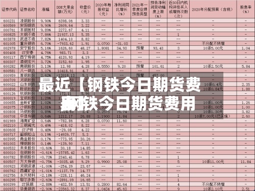 最近【钢铁今日期货费用
,钢铁今日期货费用
表】