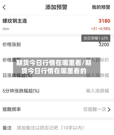 期货今日行情在哪里看/期货今日行情在哪里看的-第2张图片