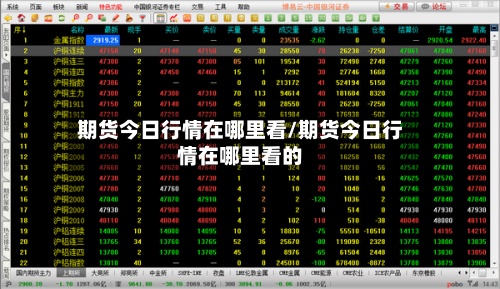期货今日行情在哪里看/期货今日行情在哪里看的-第3张图片