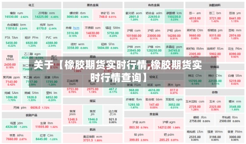 关于【橡胶期货实时行情,橡胶期货实时行情查询】-第2张图片