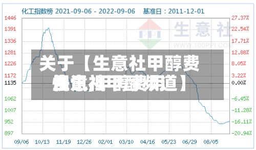 关于【生意社甲醇费用快讯,甲醇费用生意社甲醇频道】-第2张图片