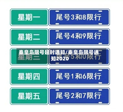 秦皇岛限号延时通知/秦皇岛限号通知2020-第2张图片