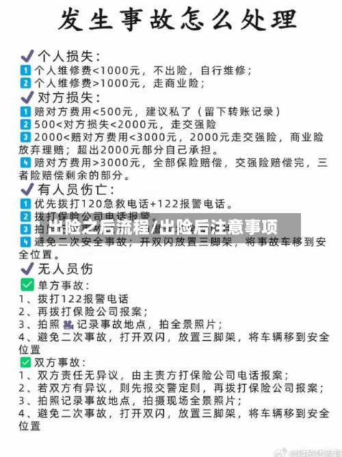 出险之后流程/出险后注意事项