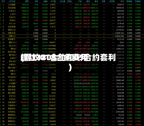 螺纹1805合约费用
(螺纹01合约和05合约套利)-第2张图片