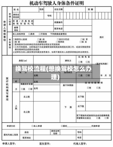 换驾校流程(想换驾校怎么办理)