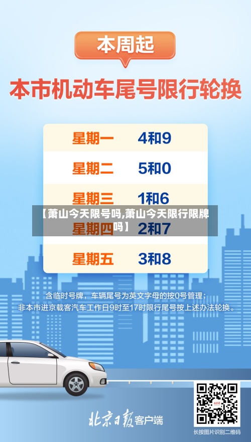 【萧山今天限号吗,萧山今天限行限牌吗】-第2张图片