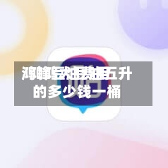 鸿峰豆油费用
/鸿鸿大豆油五升的多少钱一桶-第2张图片