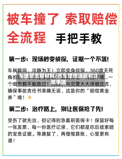 车理赔流程材料/汽车理赔流程和注意事项-第2张图片