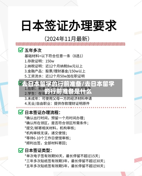 去日本留学的行前准备/去日本留学的行前准备是什么