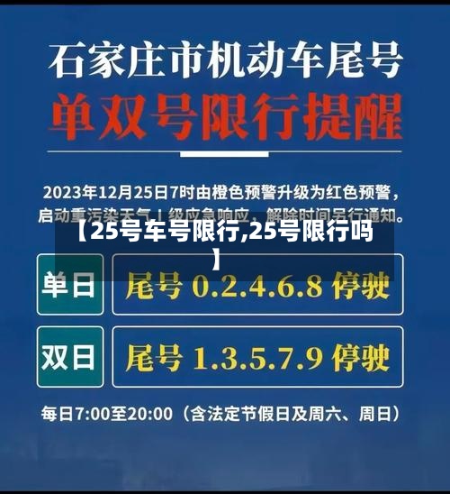 【25号车号限行,25号限行吗】