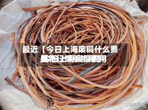 最近【今日上海废铜什么费用
,今日上海废铜费用
最新行情手机网】-第2张图片