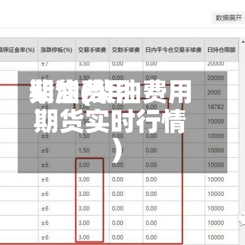 柴油费用
期货(柴油费用
期货实时行情)