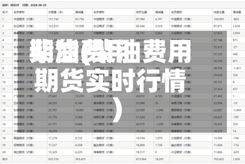 柴油费用
期货(柴油费用
期货实时行情)-第3张图片