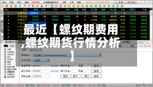 最近【螺纹期费用
,螺纹期货行情分析】