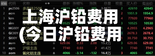 上海沪铅费用
(今日沪铅费用
行情)-第2张图片