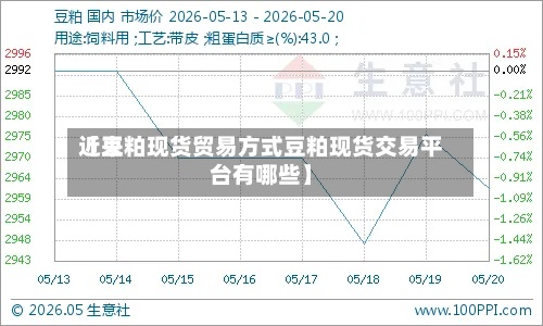 近来
【豆粕现货贸易方式豆粕现货交易平台有哪些】
