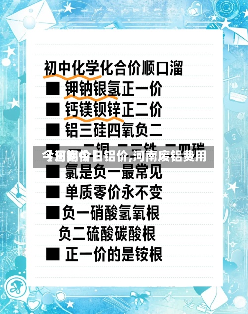 【河南今日铝价,河南废铝费用今日铝价】-第2张图片