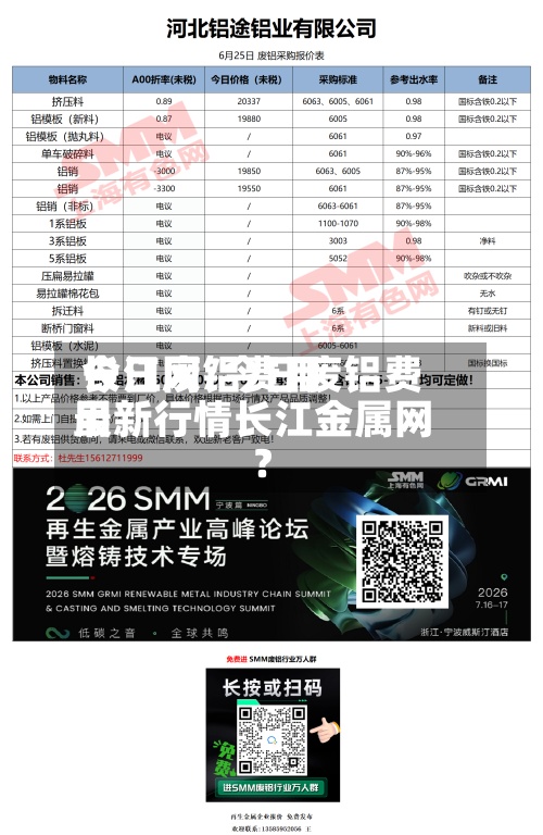 今日废铝费用
长江网/今日废铝费用
最新行情长江金属网?