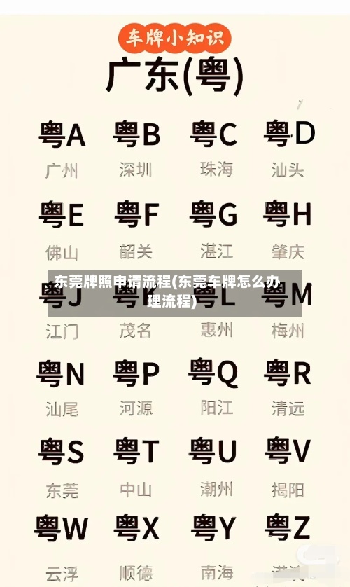 东莞牌照申请流程(东莞车牌怎么办理流程)