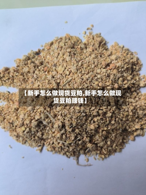 【新手怎么做现货豆粕,新手怎么做现货豆粕赚钱】-第2张图片