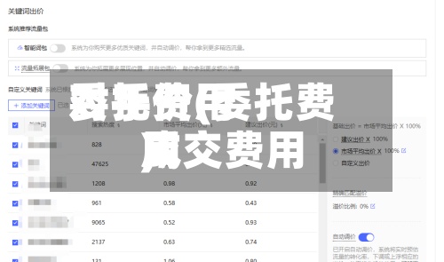 委托费用对手价(委托费用成交费用)-第2张图片