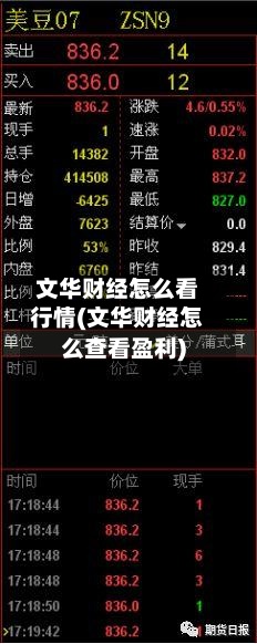 文华财经怎么看行情(文华财经怎么查看盈利)-第2张图片