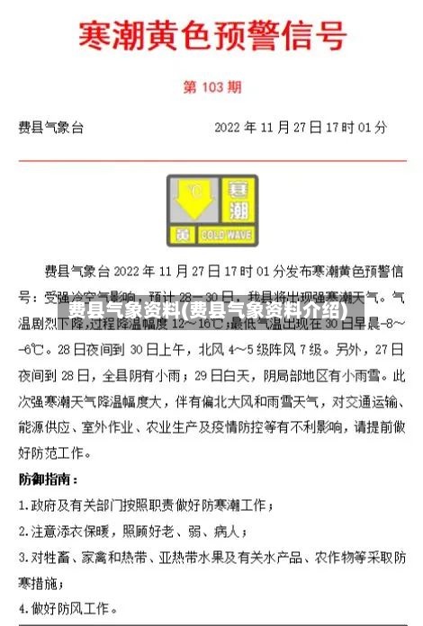 费县气象资料(费县气象资料介绍)