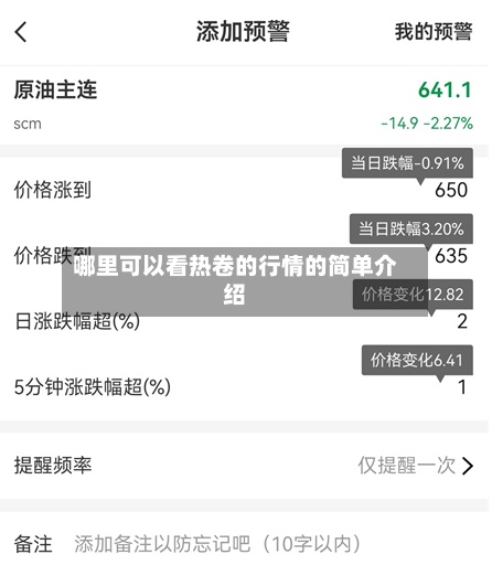 哪里可以看热卷的行情的简单介绍-第2张图片