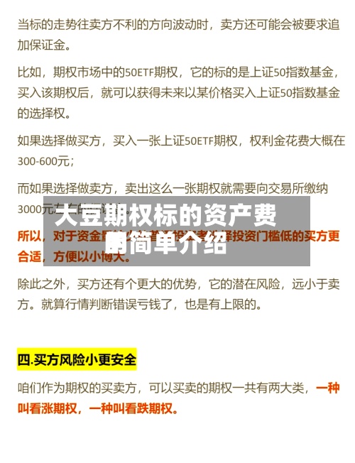 大豆期权标的资产费用的简单介绍